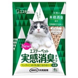 エステーペット　実感消臭チップ４Ｌ/システムトイレ　猫｜v-drug-2