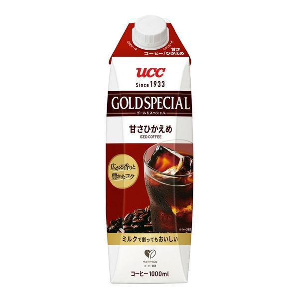 ＵＣＣ　ゴールドＳＰアイス甘さ控えめ１０００ｍｌ(6本セット1ケース)/コーヒー　微糖