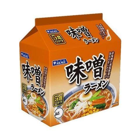 ＡＫＡＧＩ（アカギ） 味噌ラーメン ５食パック×6個セット/アカギ インスタントラーメン