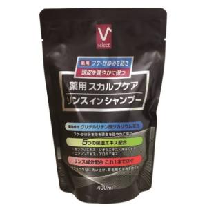 Ｖセレクト 薬用 スカルプシャンプー詰め替え 400ｍｌ/ シャンプー (毎)｜v-drug