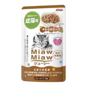 ミャウミャウ ジューシー やわらかビーフ ７０ｇ×12個セット