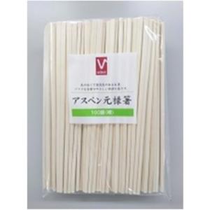 Ｖセレクト アスペン元禄箸 １００膳 裸 /割り箸 (毎)