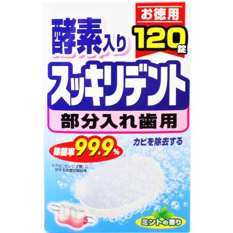 ●【在庫限り】ライオンケミカル　スッキリデント　部分入れ歯１２０ｇ/洗浄剤　入れ歯