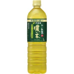 伊藤園 おーいお茶濃い茶 １Ｌスリム(1ケース12本)/ペットボトル 飲料｜v-drug