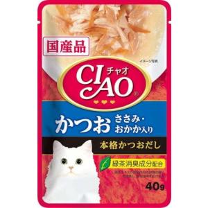いなば チャオ パウチ かつお ささみ・おかか入り ４０ｇ