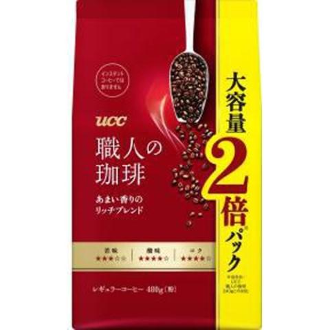 ＵＣＣ 職人の珈琲甘い香りのリッチＳＡＰ４８０ｇx6個セット/コーヒー 豆