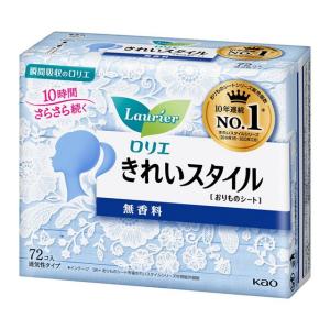 花王 ロリエ きれいスタイル無香料/ 72コ入/ ロリエ おりものシート｜v-drug