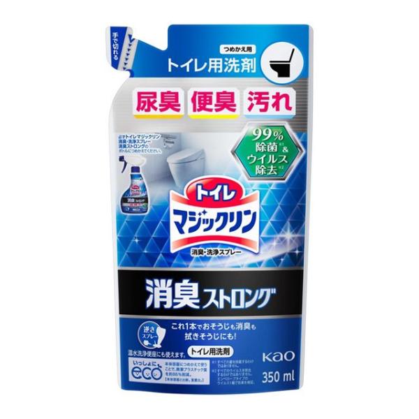 花王 トイレマジックリン 消臭・洗浄スプレー消臭ストロング/ つめかえ用350ml/ トイレマジック...