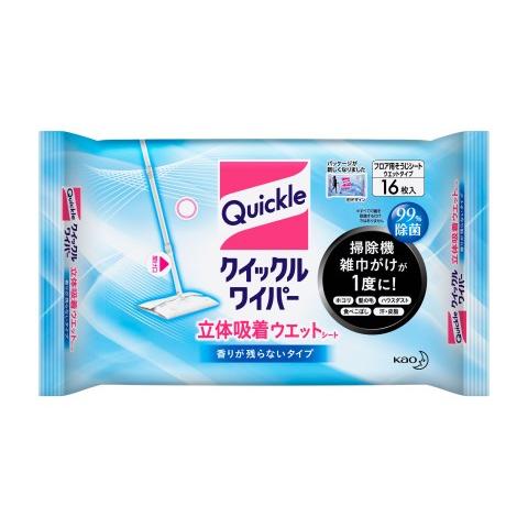 花王 クイックル立体ウェット16枚/ クイックル お掃除シート 住居用