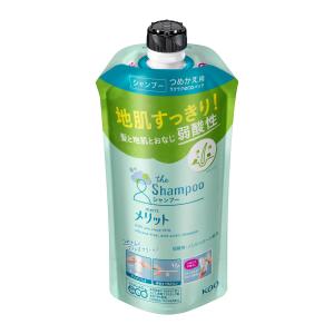 花王 メリット シャンプー 詰め替え 340ｍｌ/ メリット シャンプー｜Vドラッグヤフー店