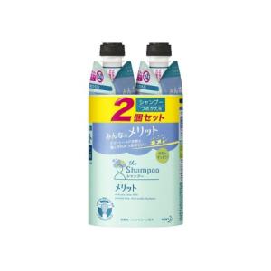 花王　メリットシャンプー詰替用ペア　３４０ｍｌ×２個入/ヘアケア　大容量｜v-drug