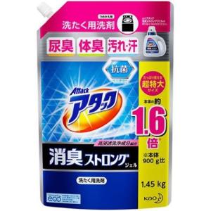 花王 アタック 消臭ストロング ジェル 詰替用 １．４５ｋｇ /アタック 洗濯洗剤｜v-drug