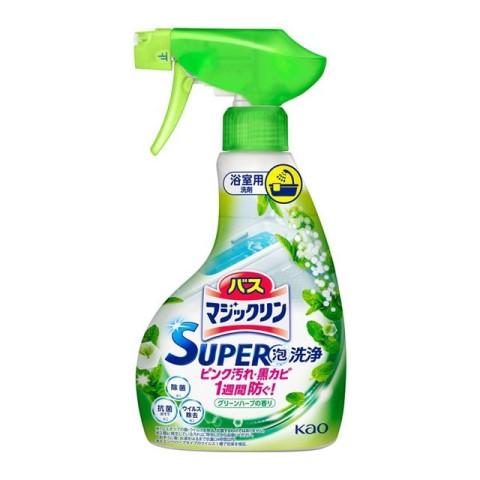バスマジックリン ＳＵＰＥＲ泡洗浄 グリーンハーブの香り 本体 ３５０ｍｌ/掃除 お風呂
