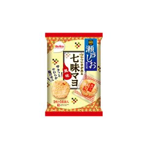 ●【在庫限り】栗山　瀬戸しお　七味マヨ風味　１４枚×12個セット/せんべい　米菓（賞味期限2024/8/12）