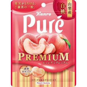 カンロ　ピュレグミプレミアム　山梨産白桃５４ｇx6個セット/お菓子　グミ｜v-drug