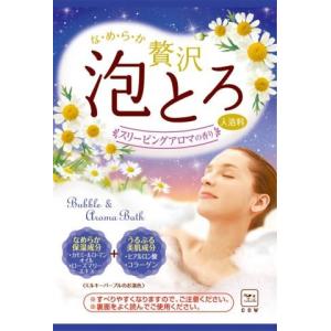 お湯物語 贅沢泡とろ入浴料 スリーピングアロマの香り 30ｇ/ お湯物語 入浴剤｜v-drug