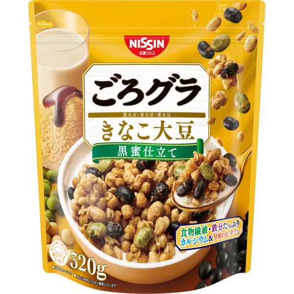 日清シスコ ごろグラきなこ大豆 ３２０ｇ×6個セット/シリアル　お菓子