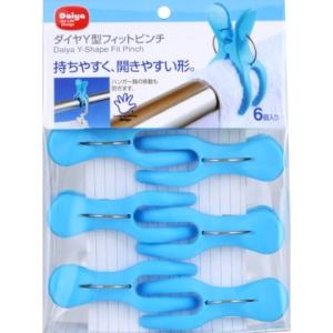 ダイヤ Y型フィットピンチ 6コ入 /洗濯ピンチ