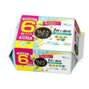 キレキラ！トイレクリーナー １枚で徹底おそうじシート シトラスミント つめかえ用 ６０枚/掃除 トイレ｜v-drug