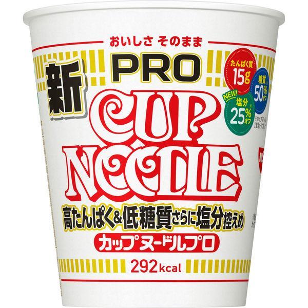 日清食品 カップヌードルPRO 高たんぱく&amp;低糖質さらに塩分控えめ 75g×12個セット/ラーメン　...