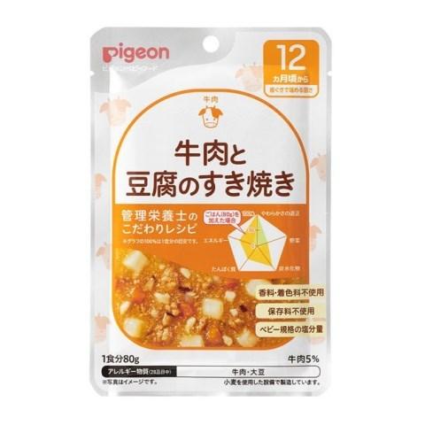 ピジョン 食育レシピ １２ヵ月頃から 牛肉と豆腐のすき焼き ８０ｇ /ピジョン ベビーフード