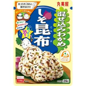 丸美屋　混ぜ込みわかめ　しそ昆布２９ｇ×10個セット/ふりかけ　ごはん｜v-drug