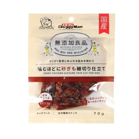 ドギーマン　無添加良品　噛むほどに砂ぎも細切り仕立て　７０ｇ/犬　おやつ