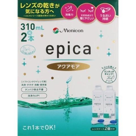 メニコン エピカコールドアクアモア 310ｍｌ×2本/ エピカコールド ソフトレンズ洗浄液(医)