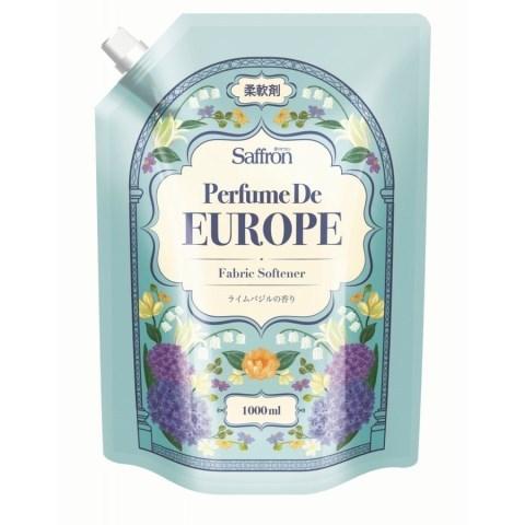 香りサフロン 柔軟剤 パフュームドヨーロッパ ライムバジルの香り 大容量 １０００ｍｌ /柔軟剤
