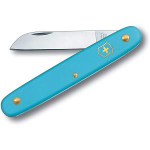 送料無料　VICTORINOX　ビクトリノックス　フローリストナイフ　ストレート　アクアブルー　3.9050.25B1　｜v-road1