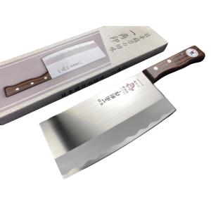 一角別作 ローズ柄 文化型中華包丁 555RC : 岐阜関刃物工房V