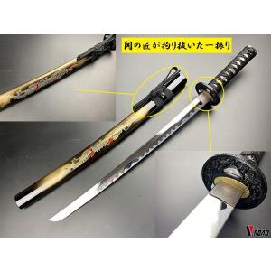 模造刀 美術刀剣 蒔絵 竜 小刀 並刀身 上仕...の詳細画像1