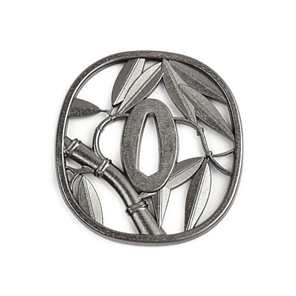 送料無料　鍔　TU-34　笹透かし　刀剣用鍔 つば