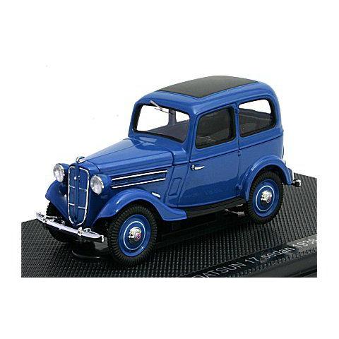 ダットサン 17型 セダン 1938 ダークブルー （1/43 エブロ44346）