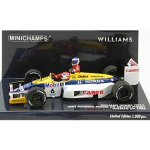 ウィリアムズ ホンダ FW11 ケケ・ロズベルグ ドイツGP 1986 ライドオン ネルソン・ピケ フィギュア付 （1/43 ミニチャンプス410860106）｜v-toys