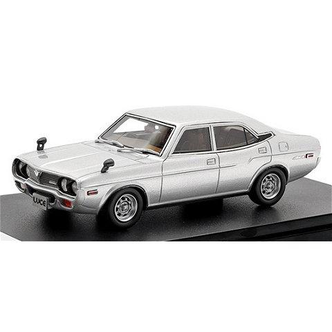 マツダ ルーチェ カスタム GR2 1972 シルバーM （1/43 ハイストーリーHS371SL）