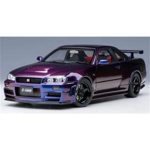 ニスモ R34 GT-R Z-tune ミッドナイトパープルIII （1/18 オートアート77464）｜v-toys