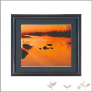 受発注品 フジ 壁掛け フォトフレーム 写真立て 木製額縁 YM-1 ブラック 六切判 A151-1...