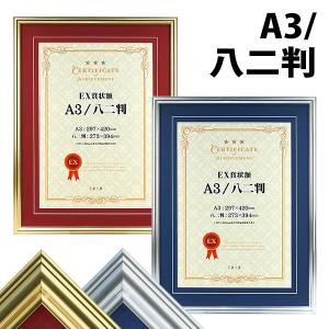 万丈（VANJOH） EX賞状額 A4 ゴールド/シルバー カラーマット付き 賞状