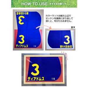 送料無料 競走馬ゼッケン額 ナチュラル/ブラウ...の詳細画像4