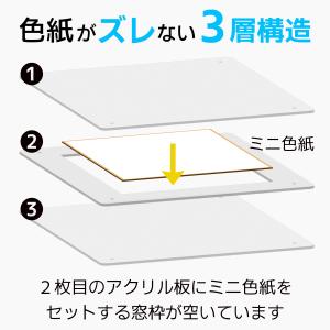 メール便配送 UVカット アクリルフレーム ミ...の詳細画像2