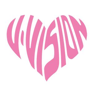 V-VISION ハート V VISION ステッカー /ブイビジョン ステッカー シール ドレスアップ