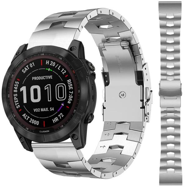 金属高級バンド 対応Garmin Approach S62/S60/Garmin Fenix 7/6...