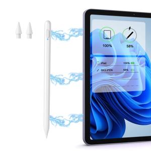 2023新登場 磁気吸着充電式アップルペンシル iPad タッチペン磁気ワイヤレス充電機能 ＆Type-C急速充電機能付き iPad専用スタ｜v-west