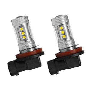 BestQCR製 LED フォグランプ 80W 雨の日も安心 Yellow イエロー発光 LEDフォ...