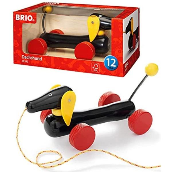 BRIO (ブリオ) プルトイ ダッチー 犬のおもちゃ 対象年齢 1歳~ (引き車 引っ張るおもちゃ...