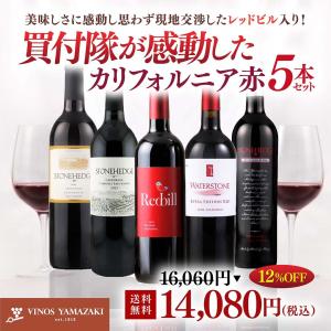 カリフォルニアワインセット 直輸入 5本 送料無料 ワインセット 赤 白