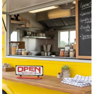 案内プレート カフェ OPEN OC-21 / えいむ 営業中 店頭 サイン