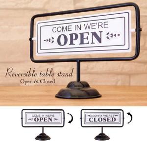 サインキングダム アクリル製看板 200mm×200mm OPEN CLOSED 準備中