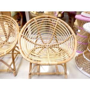 AS KNOW AS（アズノゥアズ） 家具 ラタンラウンドミニチェア